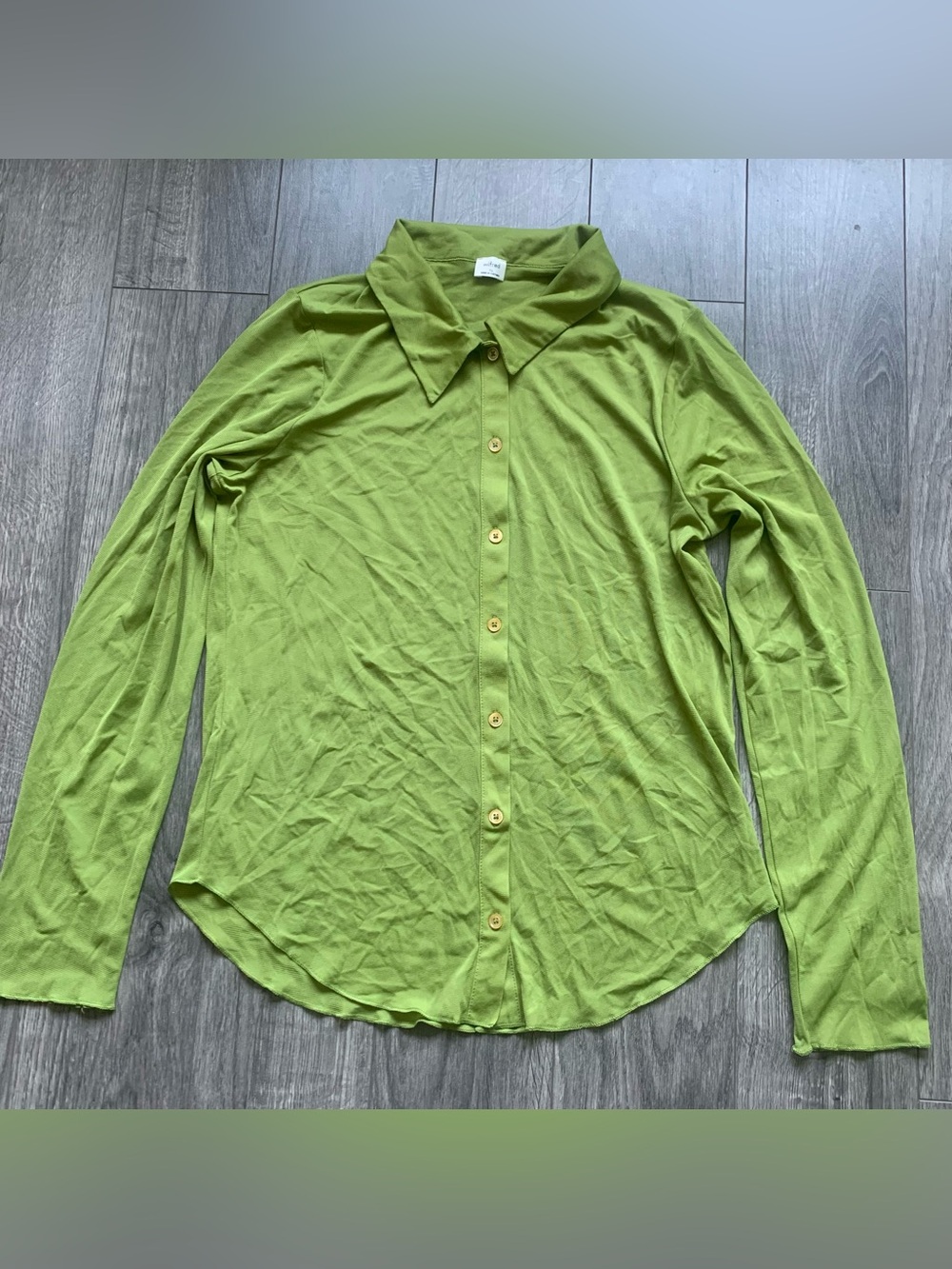 Wilfred Matcha Green Mesh Top